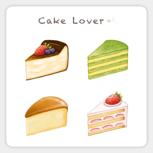 Assorted Dessert Illustration❤️Cake Lover Magnet